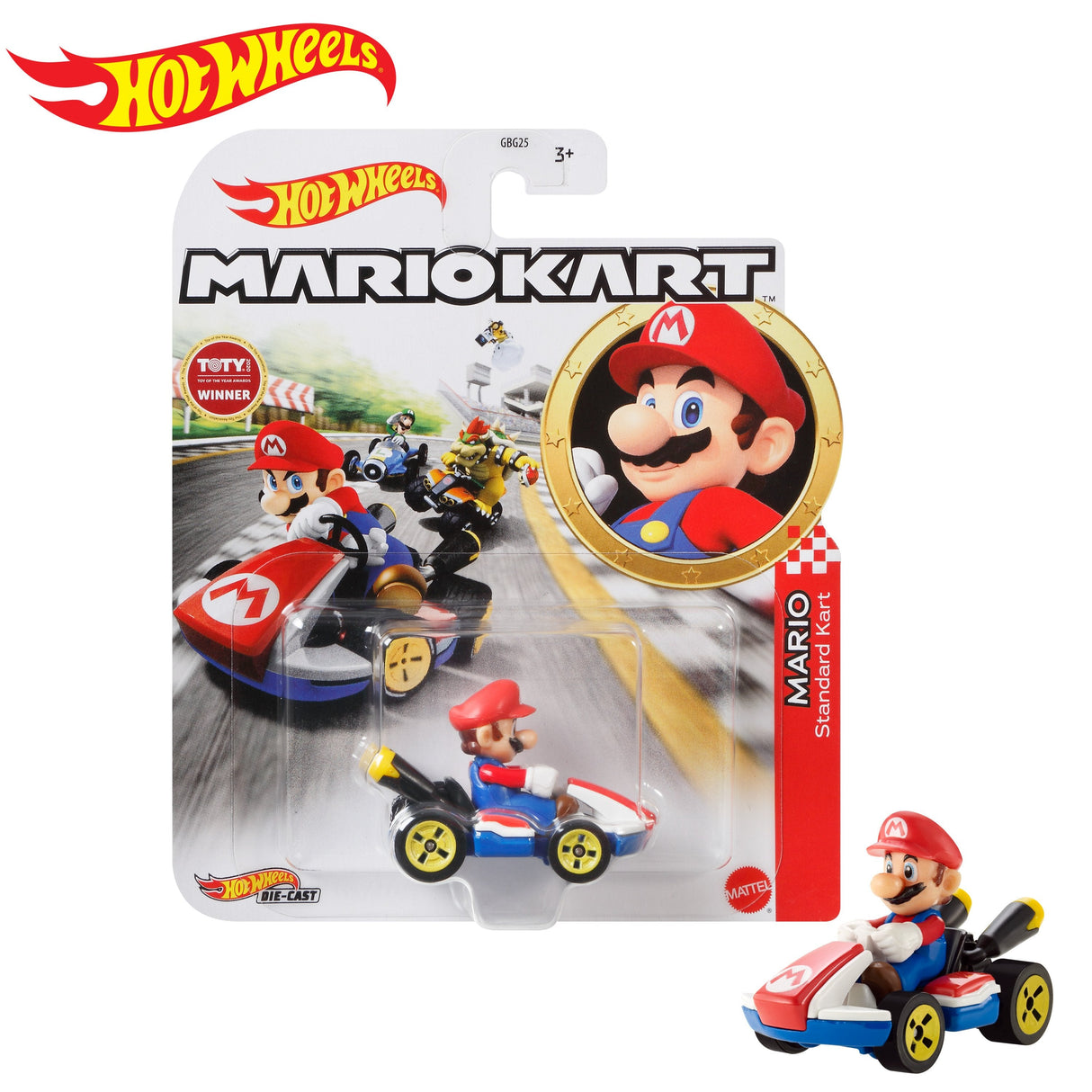 Figura Mattel Hot Wheels Mario Kart Mario