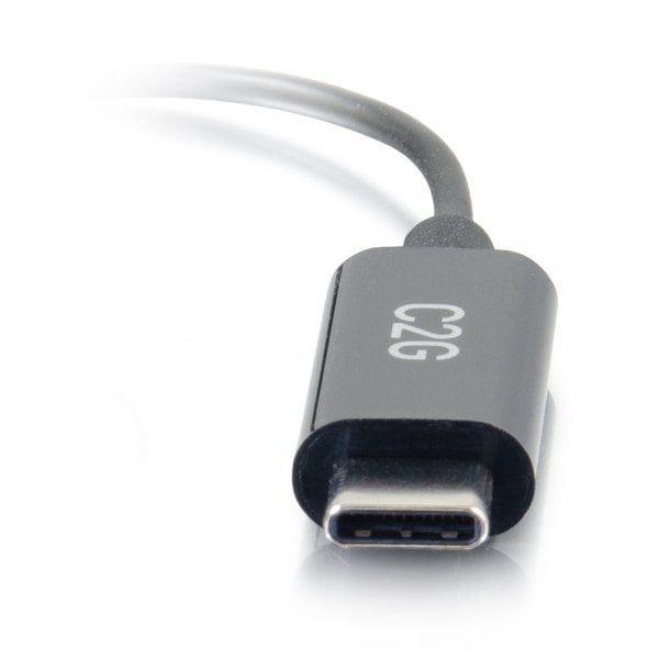 EAN 0757120544265 - C2G 54426 cable de teléfono móvil Negro 0,09 m USB-C 3,5 mm imagen 3