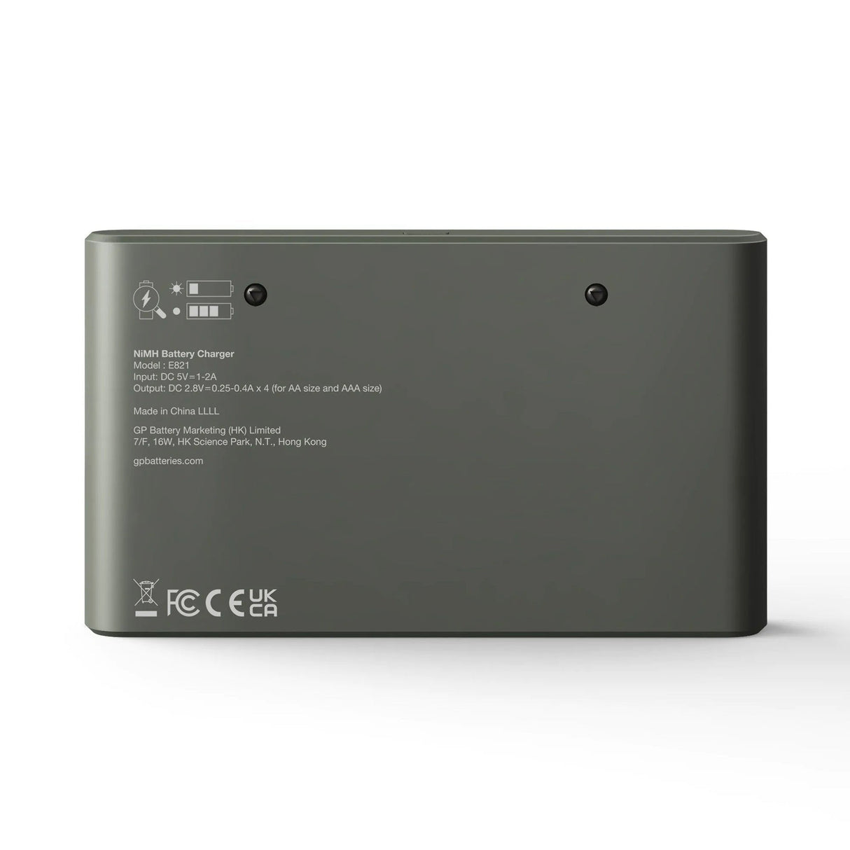 Cargador Gp Recyko E821 De 8 Celdas Redondas + 4xaa 2100mah/ 4xaa 850mah