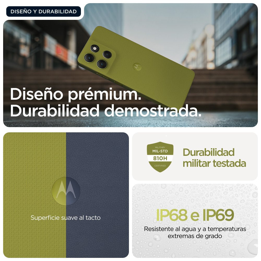 EAN 8033779080517 - Motorola moto g86 5G 16,9 cm (6.67") SIM doble Android 15 USB Tipo C 8 GB 256 GB 5200 mAh Verde imagen 6