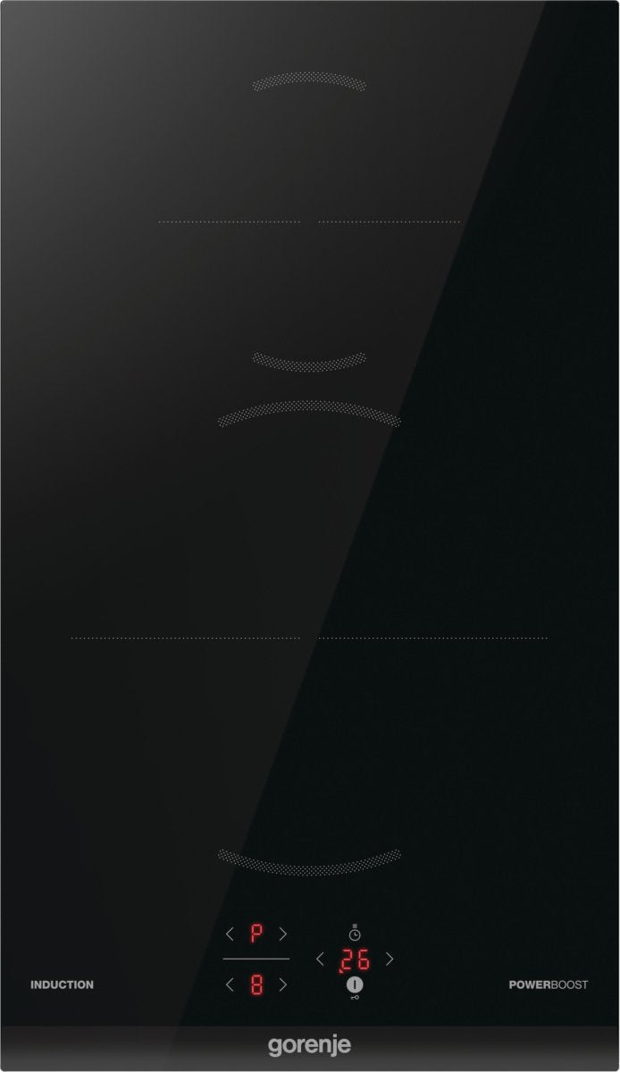 Placa De Inducción Gorenje Gi3201bc Hobs Negro Integrado 30 Cm Con 2 Zona(S)