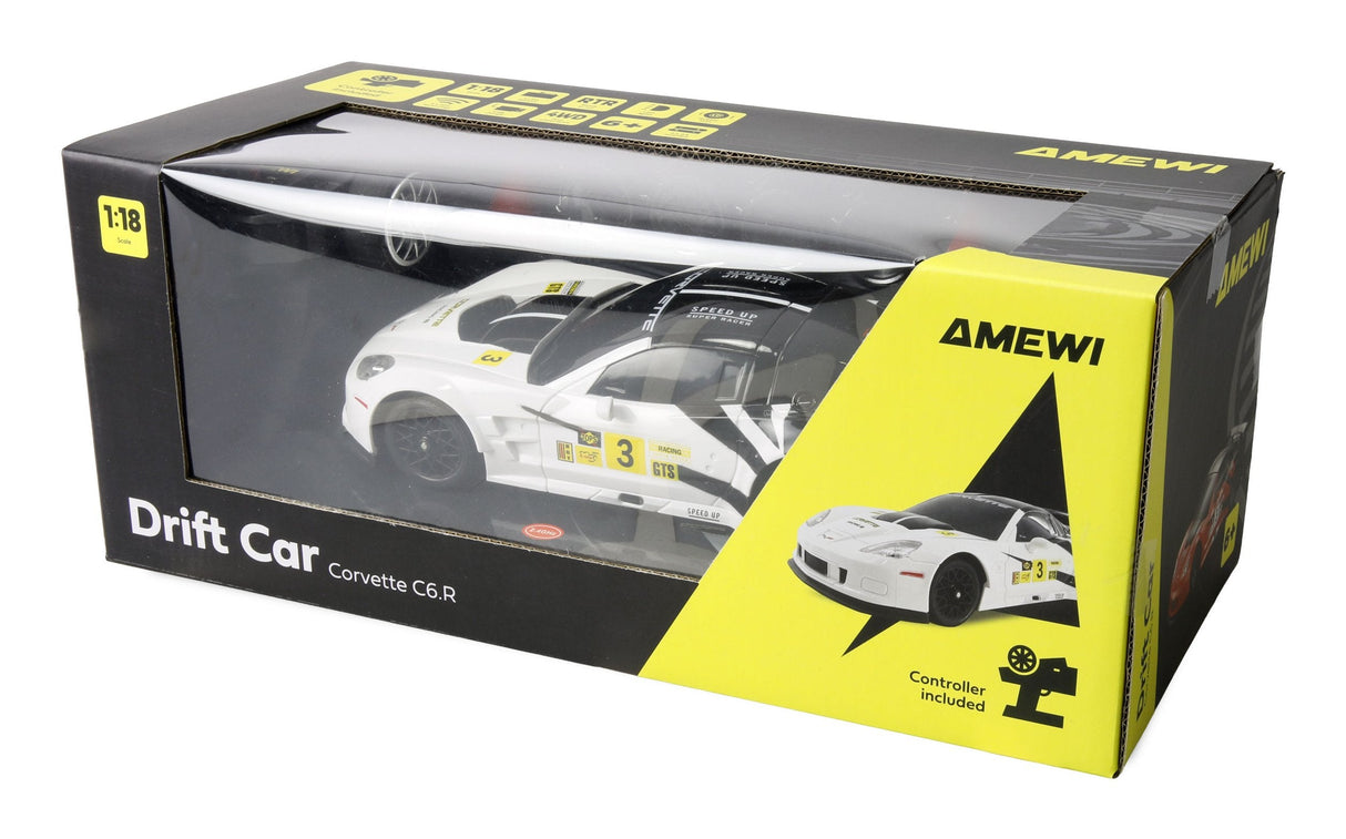 Amewi Rc Drift Lizenz Corvette Blanco