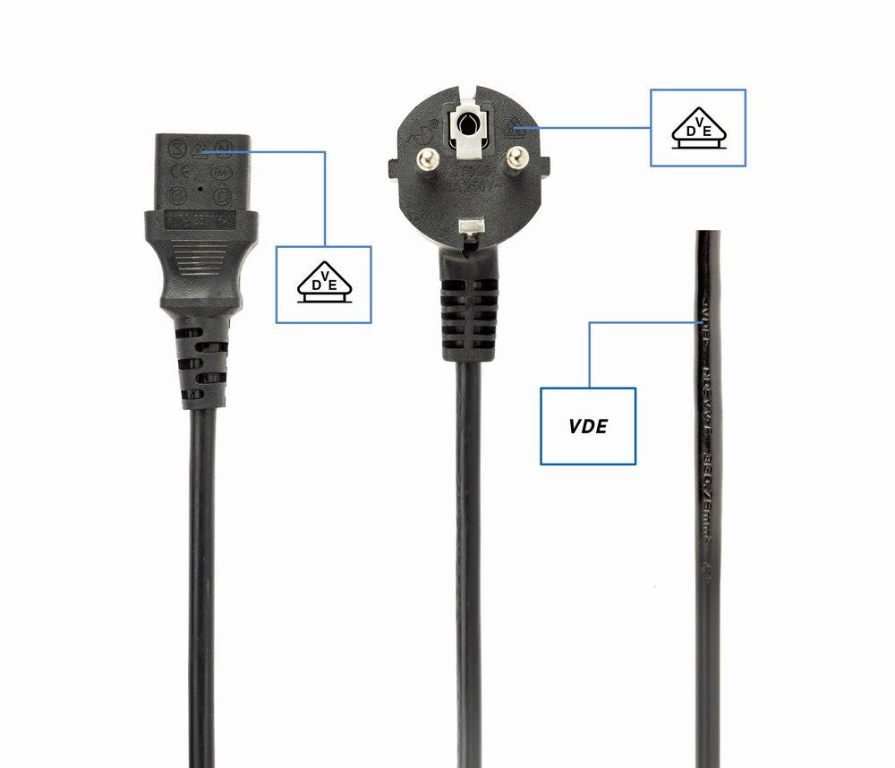 Gembird Cable Alimentacion Schuco A C13 5m Negro Pc-186-Vde-5m