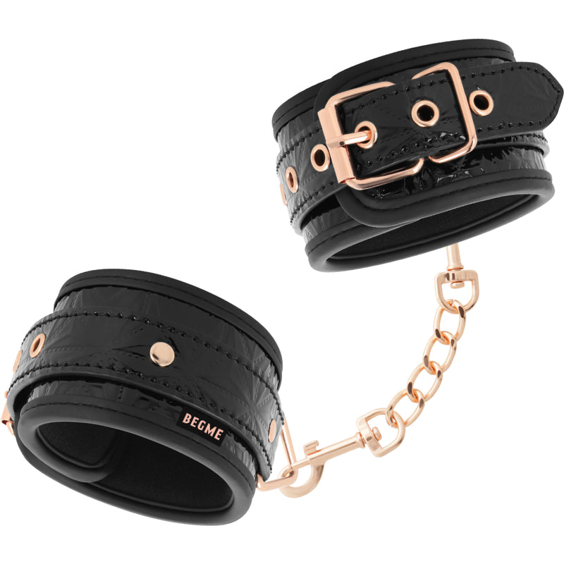 Begme - Black Edition Esposas Para Tobillos Con Forro De Neopreno