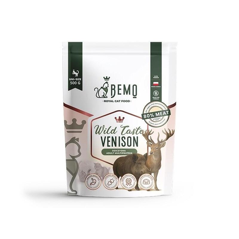 Bemo Cat Wild Taste Venison Comida Para Mascotas Sucha Para Gato Z Dziczyzna 500g