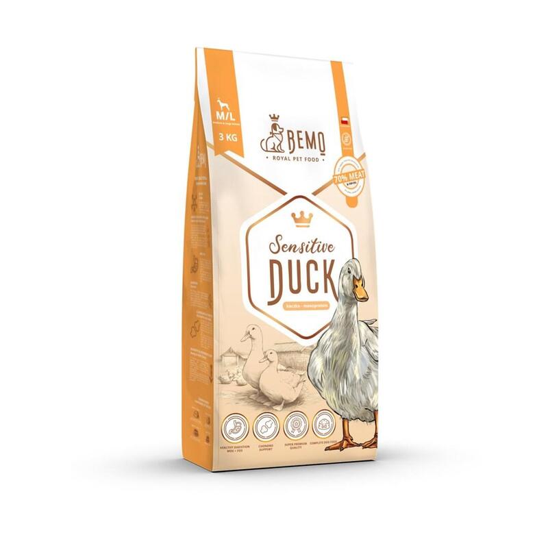 Bemo Sensitive Duck Medium/Large Mono - Alimento Seco Para Perros - 3kg