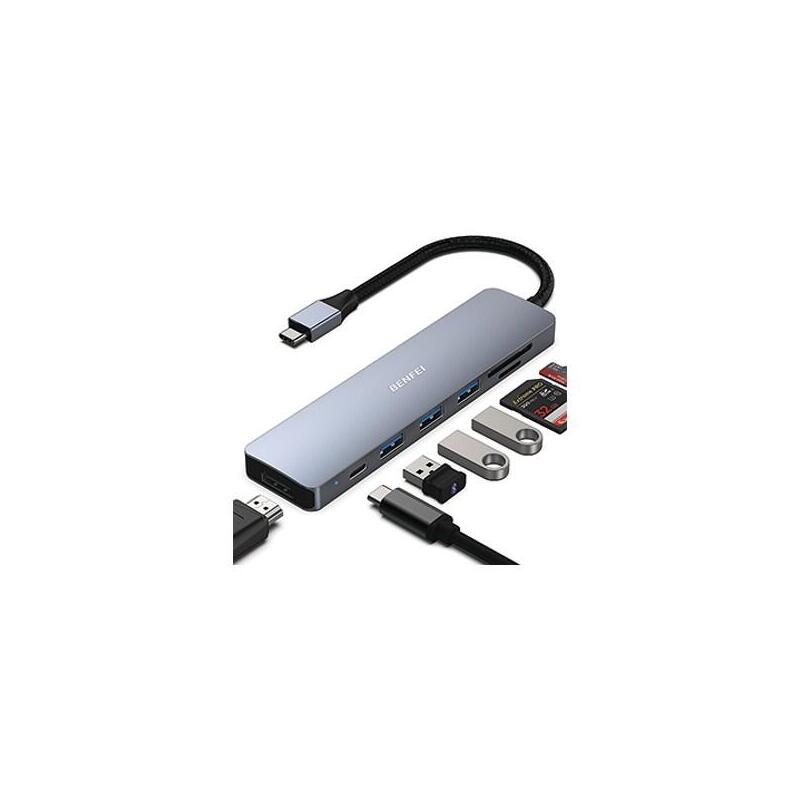Benfei 100w Usb-C Hub 7-In-1 000307grey