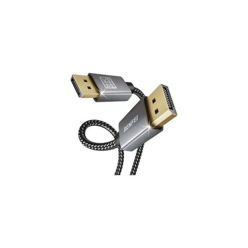 Benfei Displayport To Display Port Cable - 1.8m 000163grey-6f