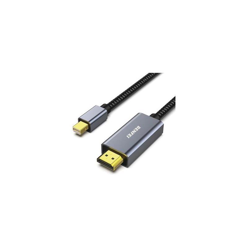Benfei Mini Displayport To Hdmi 4k Cable - 1.8 000295grey
