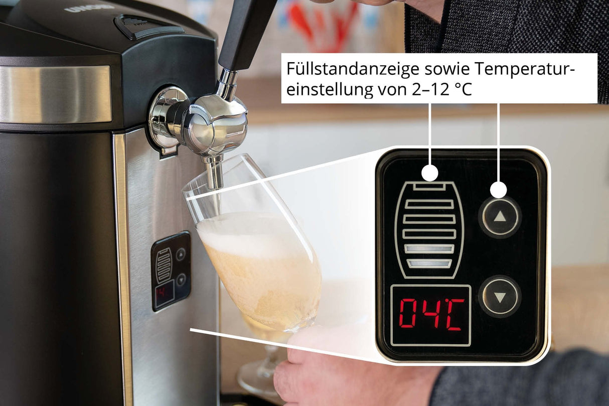 Dispensador De Cerveza Antiguo Franzl Negro, Refrigeración 2°C - 12°C 48975