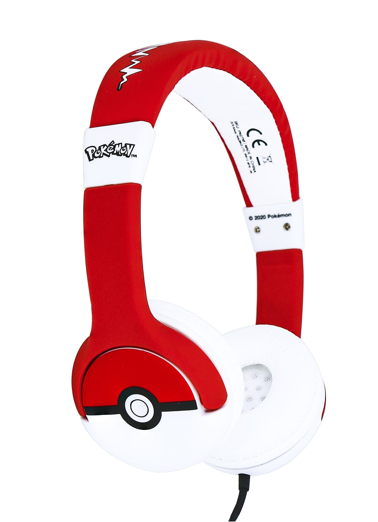 Auriculares Infantiles Otl Pokemon Pokeball/ Jack 3.5/ Rojo Blanco