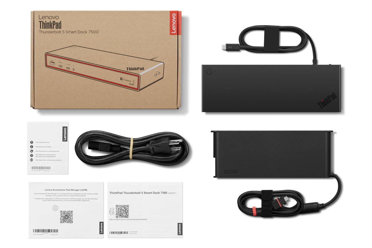 Thinkpad Thunderbolt 5 Smart Dock 7500 Wired Black 40ba0265it