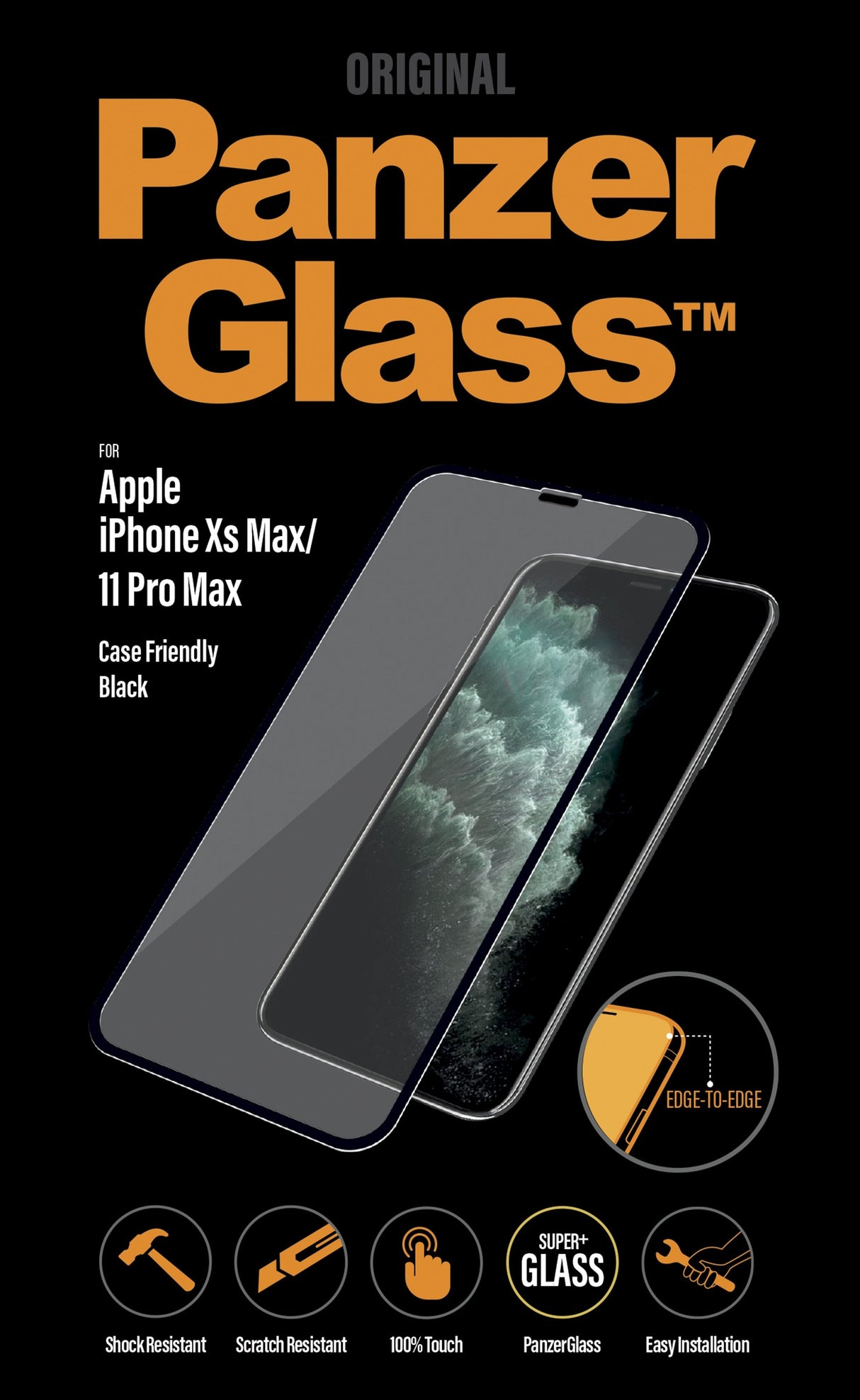 Panzerglass 2666, Protector De Pantalla, Apple, Iphone Xs Max, Resistente A Rayones, Resistente A Golpes, 1 Pieza(S)