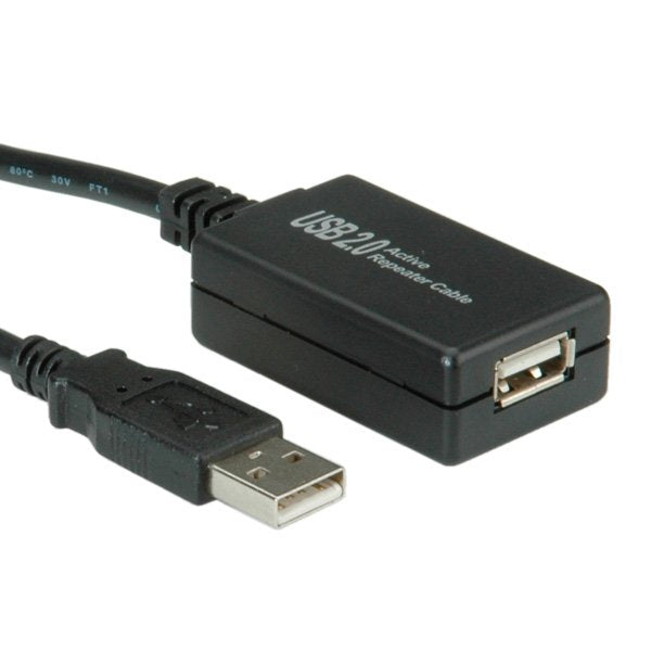Usb 2.0 Extension Cable, Active With Repeater 12 M