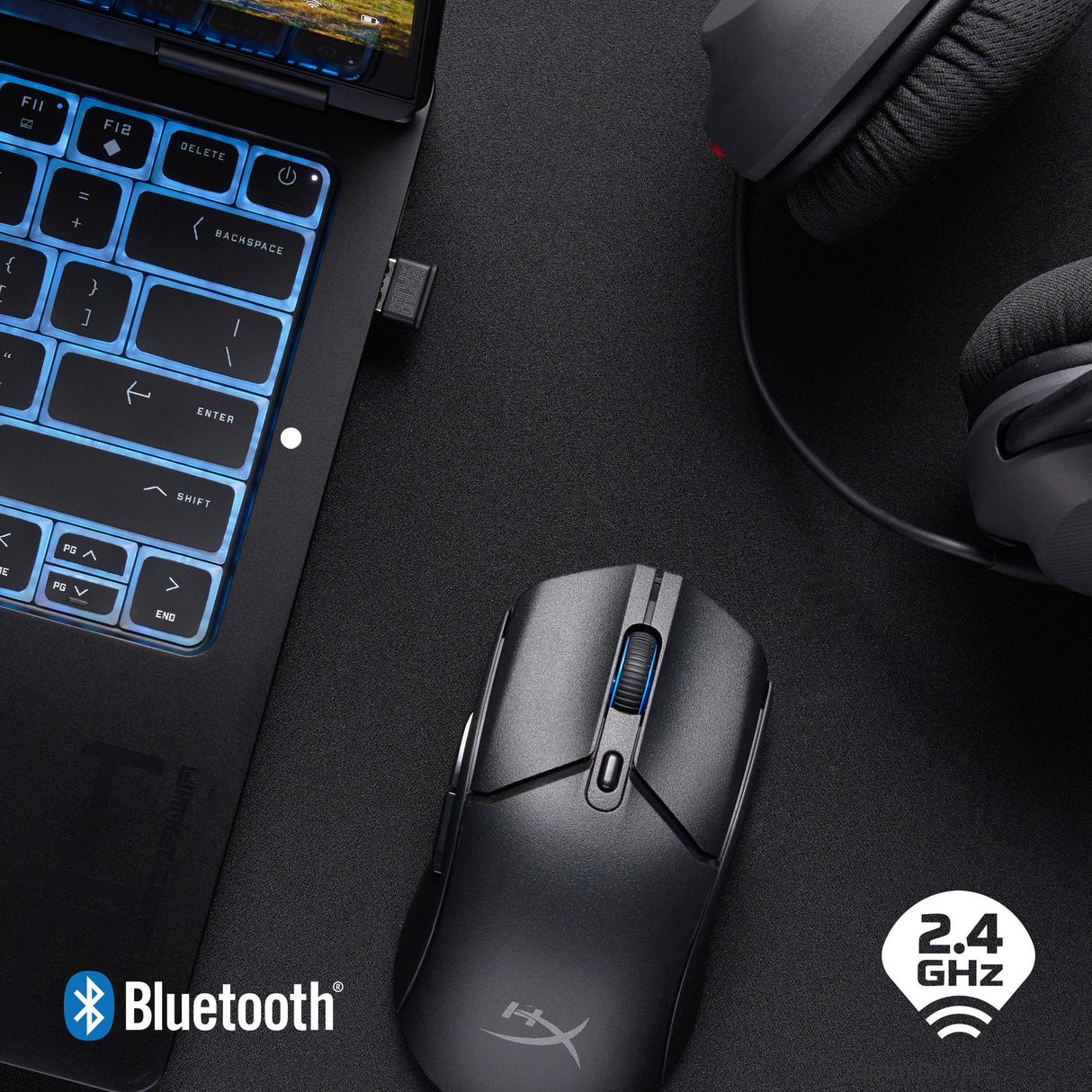 Hp Hyperx Pulsefire Haste 2 Core Inalámbricos: Ratón Gaming (Negro/Negro)