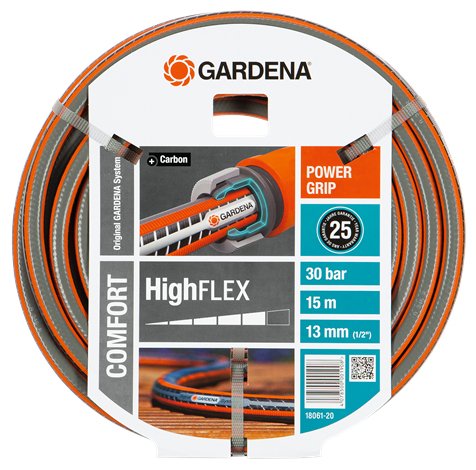 Gardena 18061-20 Manguera Comfort Highflex 13 Mm (1/2 ") Gris / Naranja, 15 Metros