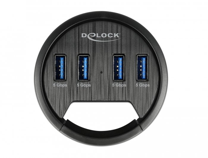 Delock 4 Port Tisch-Hub Mit 4x Superspeed Usb Typ-A Port