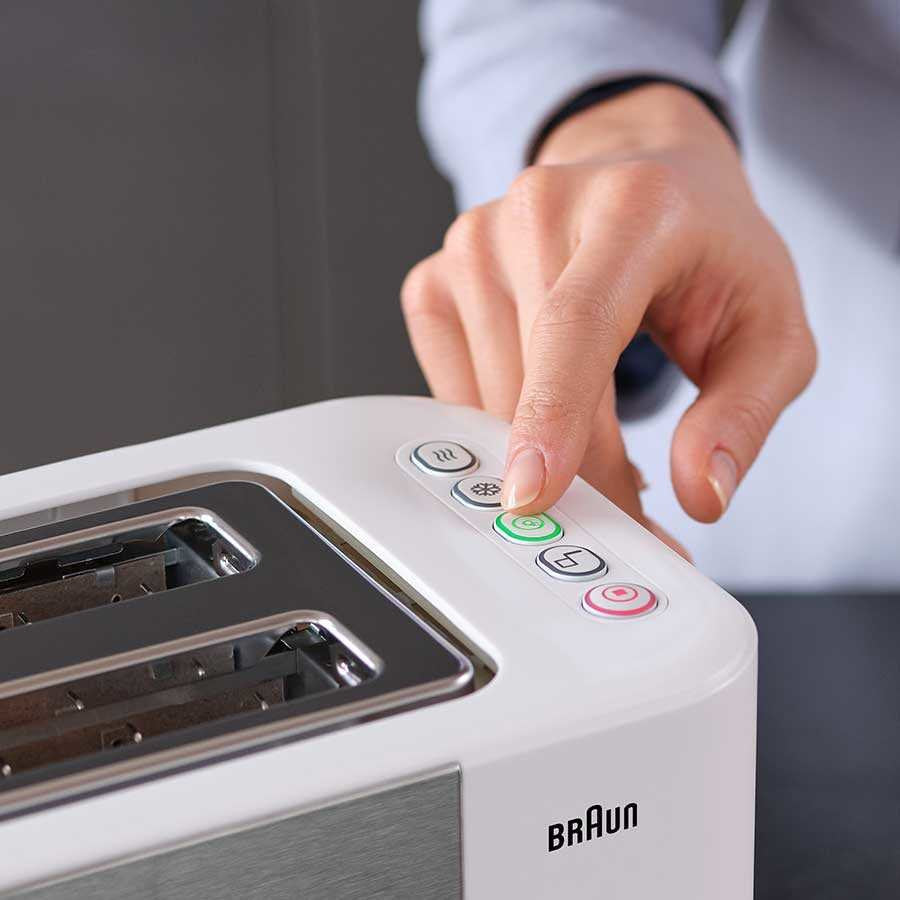 Tostadora Braun Grille-Pain Ht5015wh 13 2 Rebanada(S) 1000 W Gris, Blanco