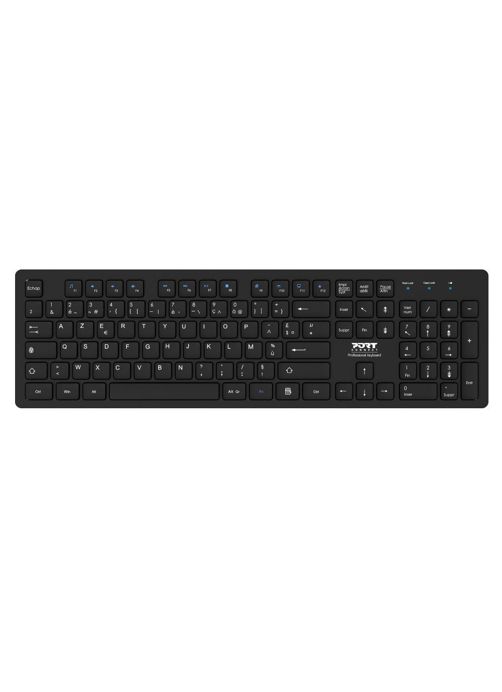 Port Designs Mouse And Keyboard 2in1 Robust And Long-Lasting Keyboard Ergonomic And Ambidextrous Mouse Wireless 2.4ghz Usb-A/Usb-C