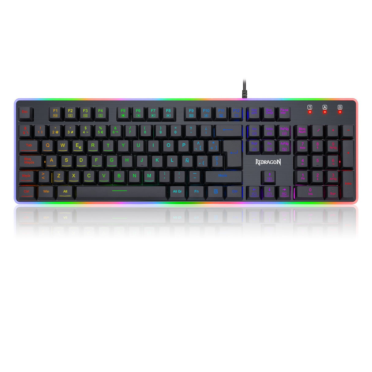 EAN 6950376779403 - REDRAGON K509RGB-SPS teclado Juego USB QWERTY Español Negro imagen 1