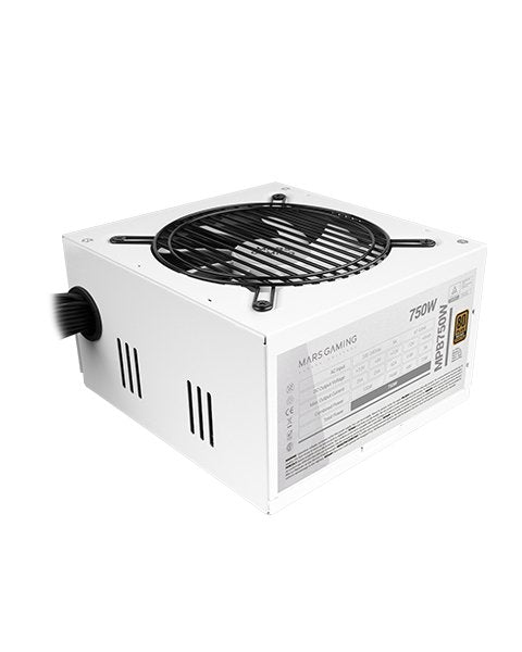 Fuente De Alimentacion Tacens Mars Gaming 750w Certificacion 80+ Bronze Pfc Activo Vent. 12cm Blanca