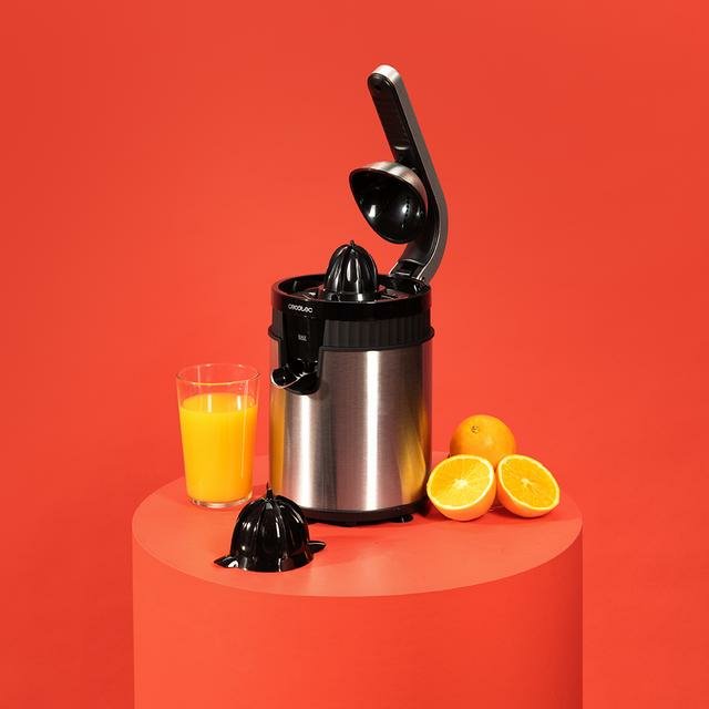 Cecotec Xqueeze Retrojuice 600 Steel 600 W Negro, Metálico