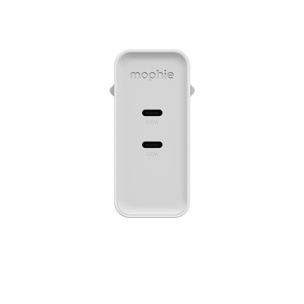Zagg Mophie Fuente De Alimentación Gan 100w 2x Usbc 2026 Wei