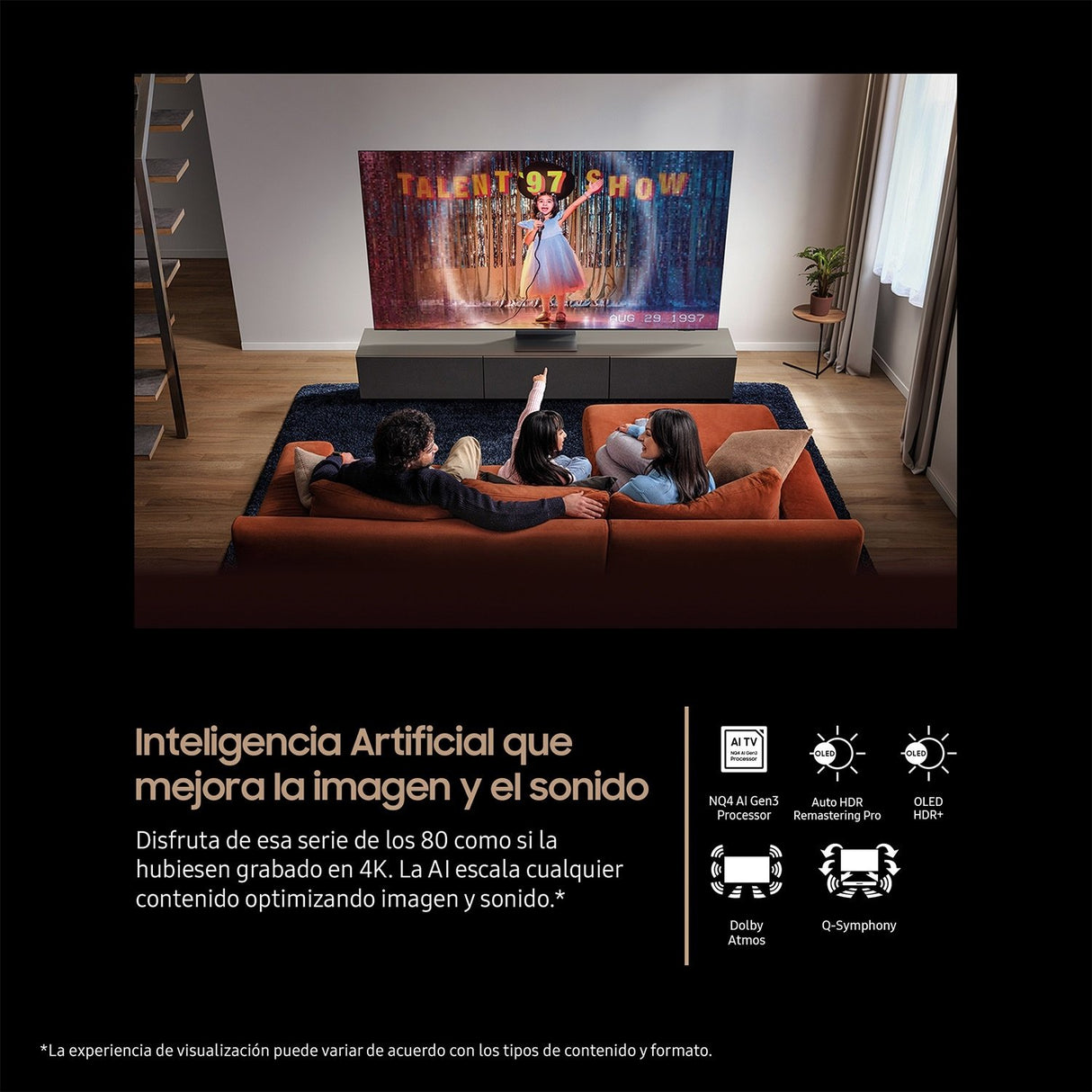 EAN 8806097252528 - Samsung S93F TQ65S93FATXXC Televisor 165,1 cm (65") 4K Ultra HD Wifi Negro imagen 2
