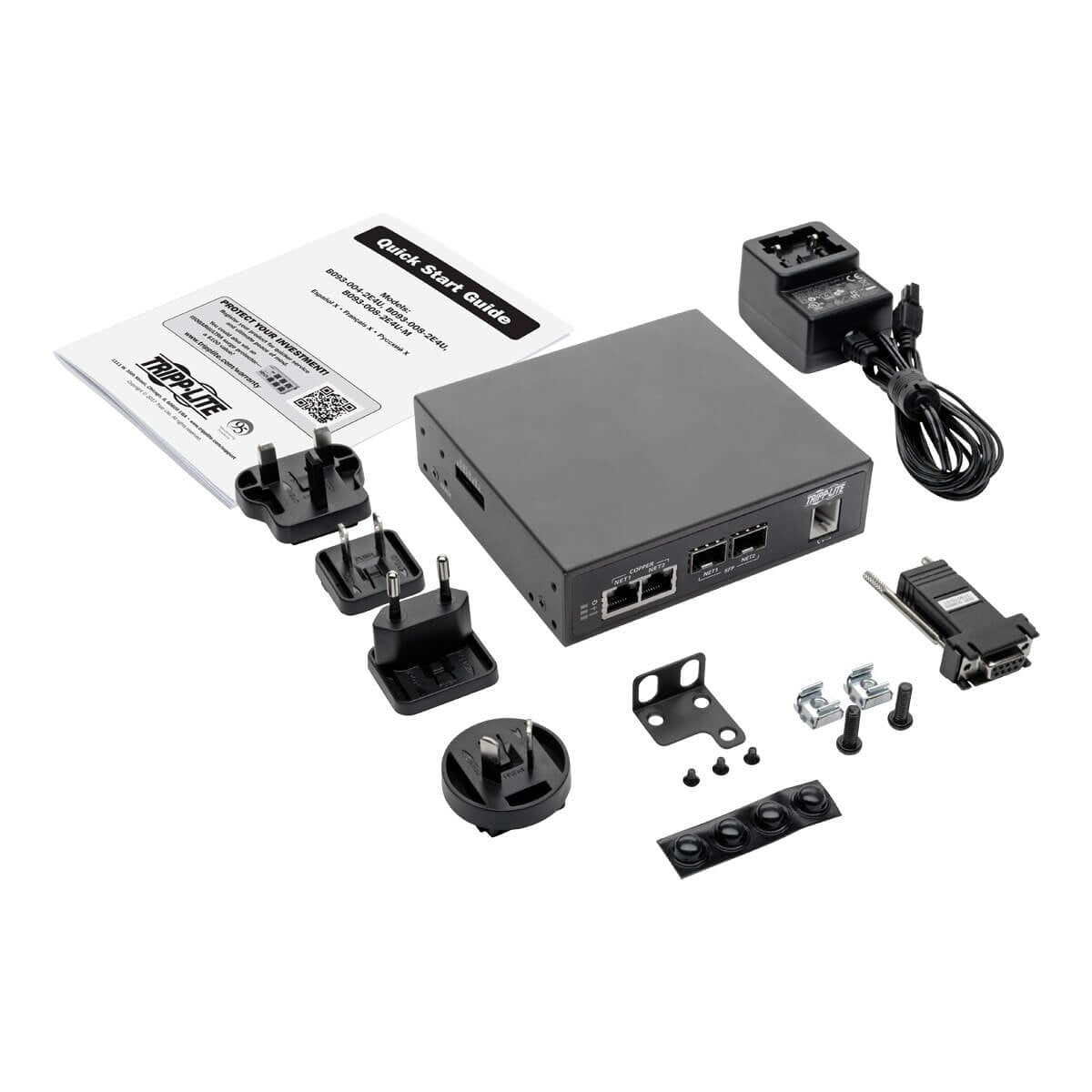 Eaton Tripp Lite 8-Port Console Server With Built-In Modem Dual Gbe Nic 4gb Flash And Dual Sfp