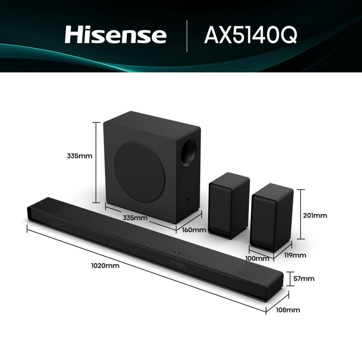 EAN 6942351423456 - Hisense AX5140Q Negro 5.1.4 canales 600 W imagen 1