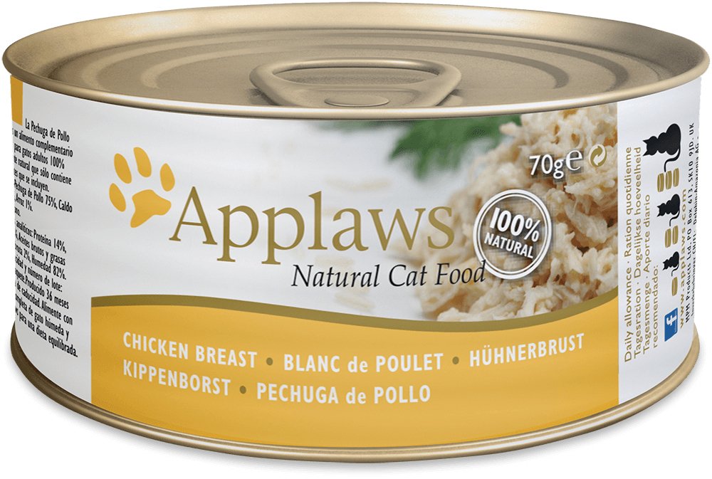 Comida Húmeda Para Gatos Applaws Natural Cat Food Chicken Breast 70g