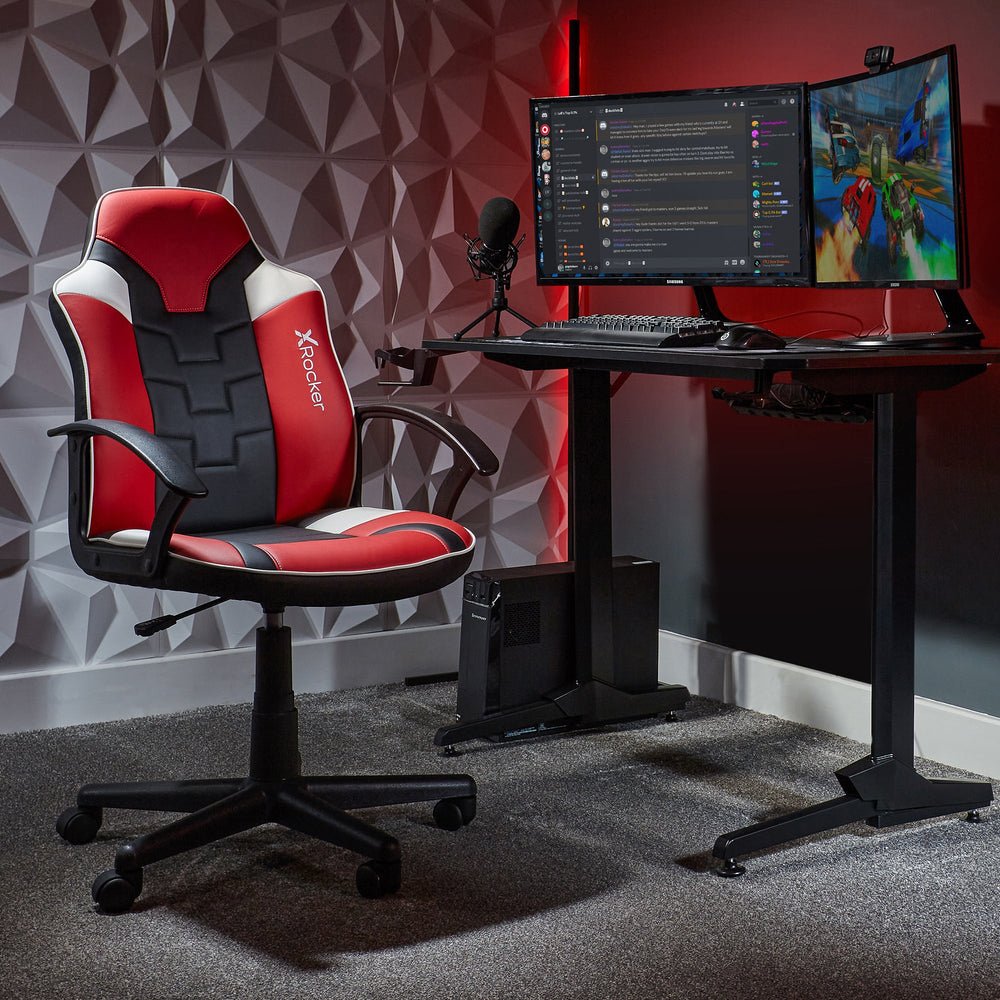 EAN 94338512014 - X Rocker 5120101 silla para videojuegos Butaca para jugar Asiento acolchado Negro, Rojo, Blanco imagen 2