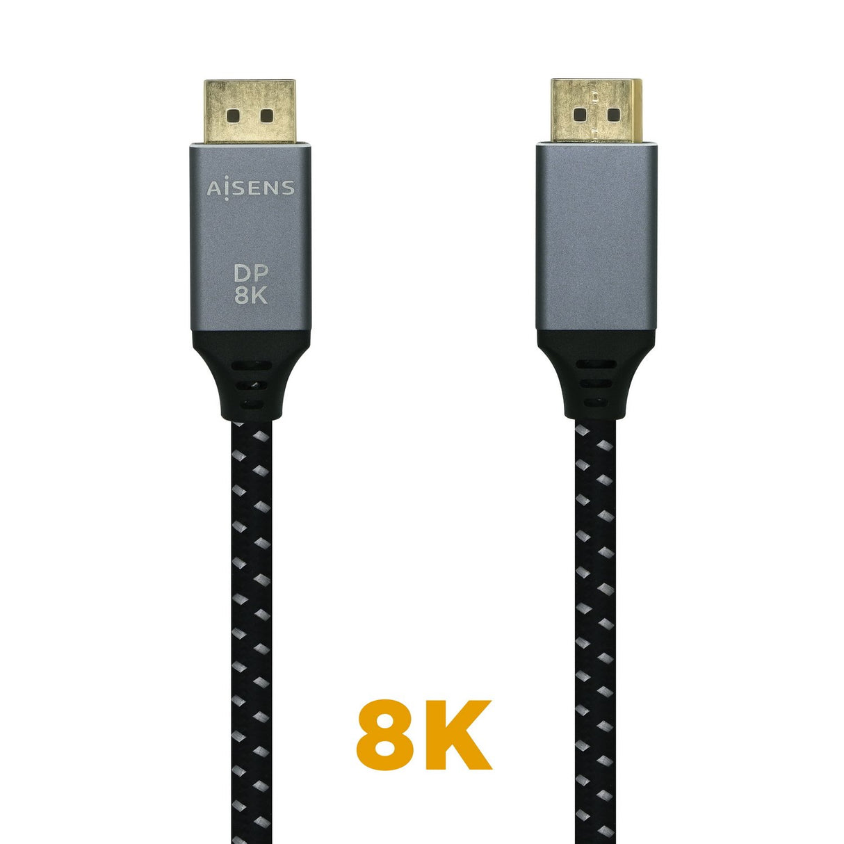 EAN 8436574704747 - AISENS A149-0438 cable DisplayPort 3 m Negro, Gris imagen 2