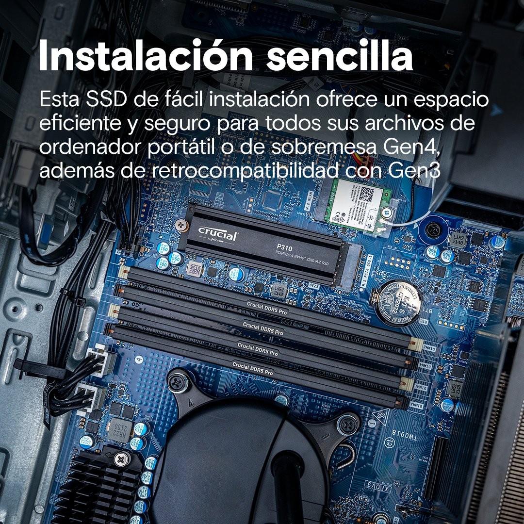 EAN 0649528944764 - Crucial P310 1 TB M.2 PCI Express 4.0 NVMe imagen 5