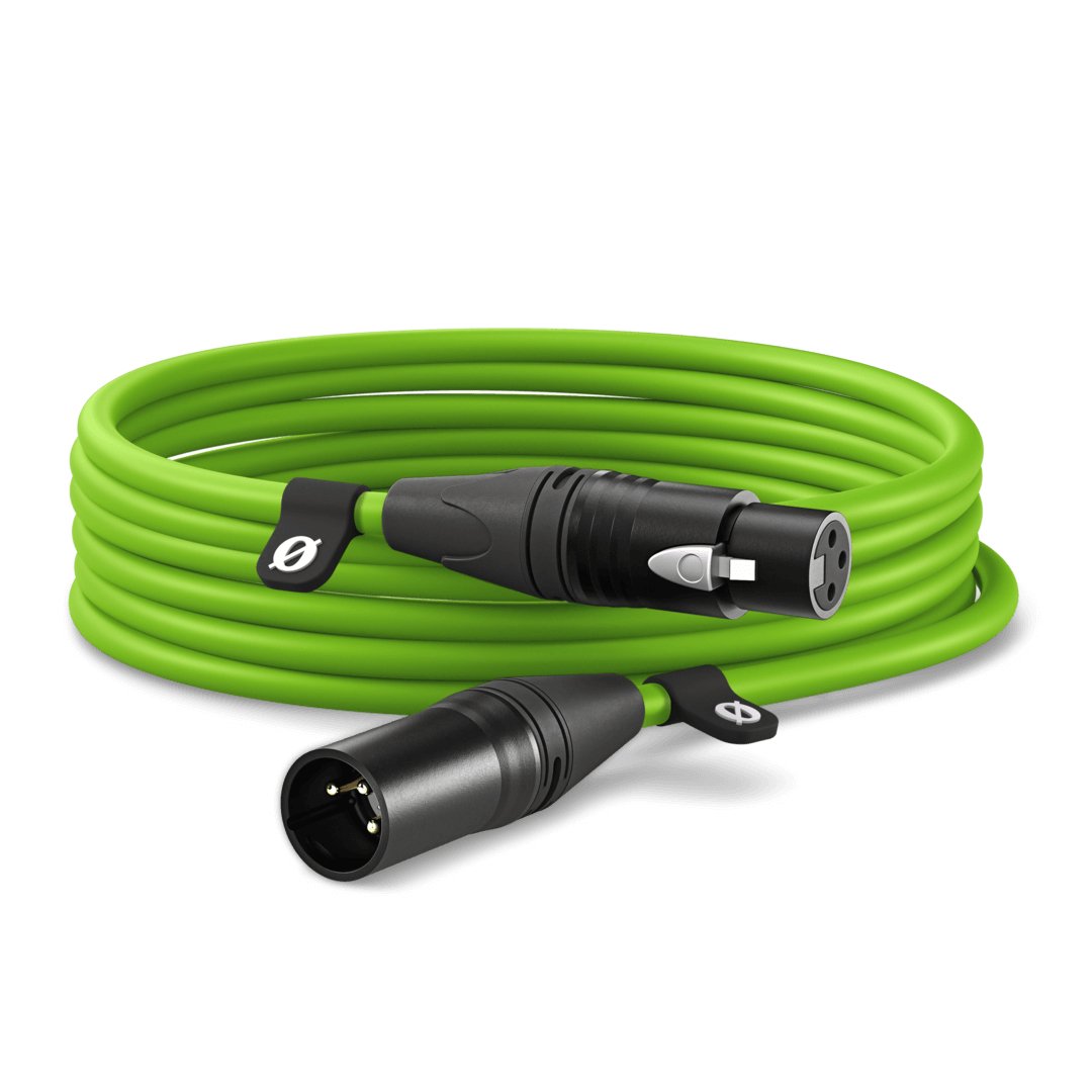 Cable De Micrófonos Rode Xlr6m-G Verde Claro Verde, 6 Metros Xlr6m-G