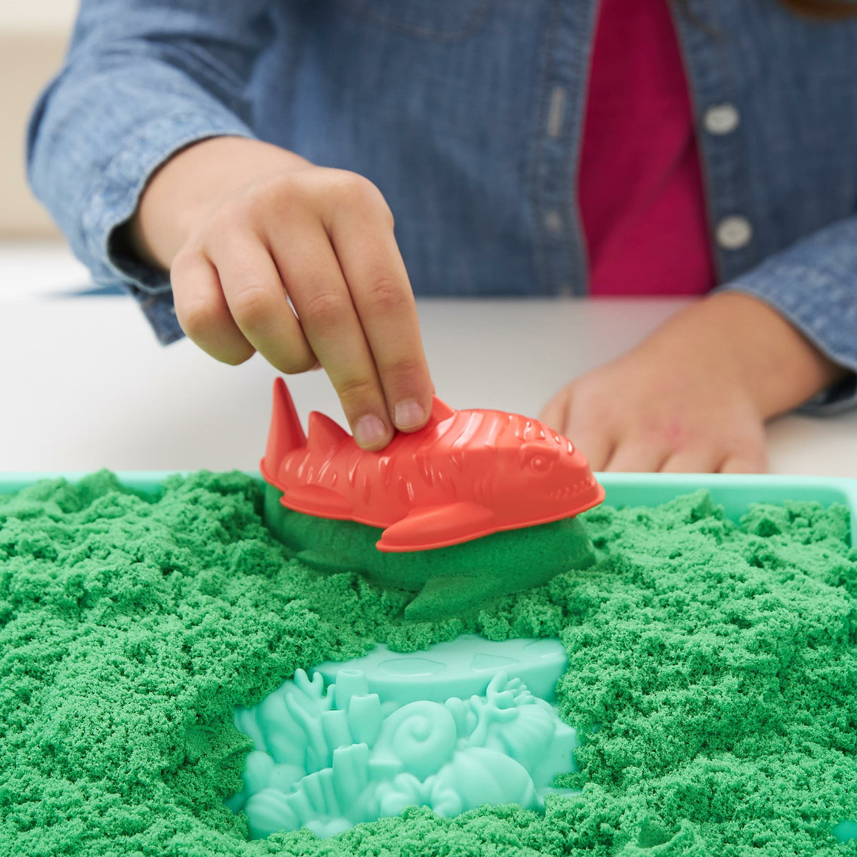 Spin Master Kinetic Sand - Sandbox Set Verde, Arena De Juego 454 Gramos De Arena 6067479