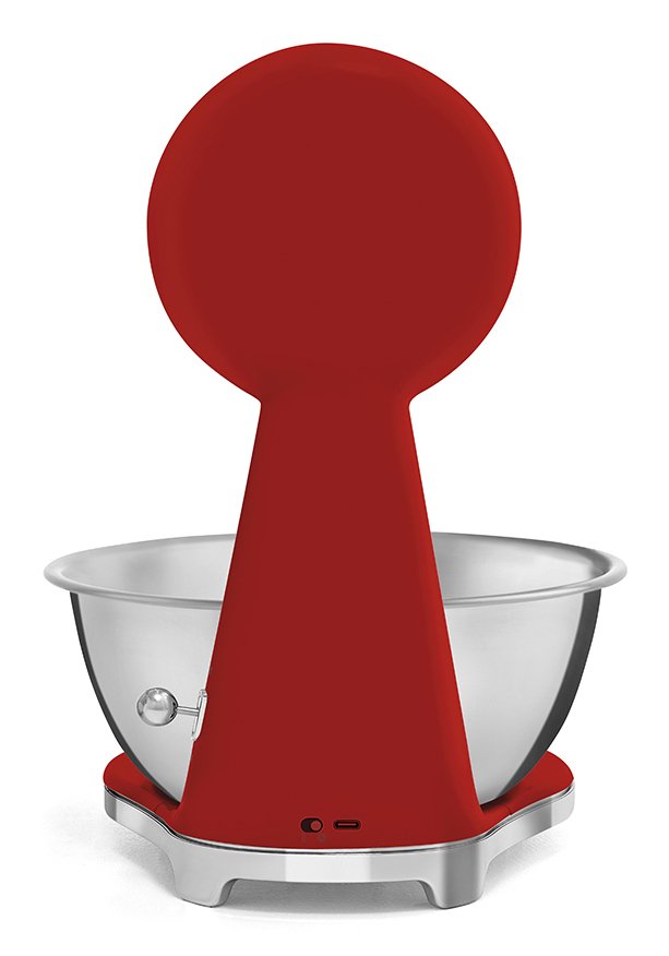 Bascula De Cocina Analógica Y Digital Smeg Rojo Ksf01rdww