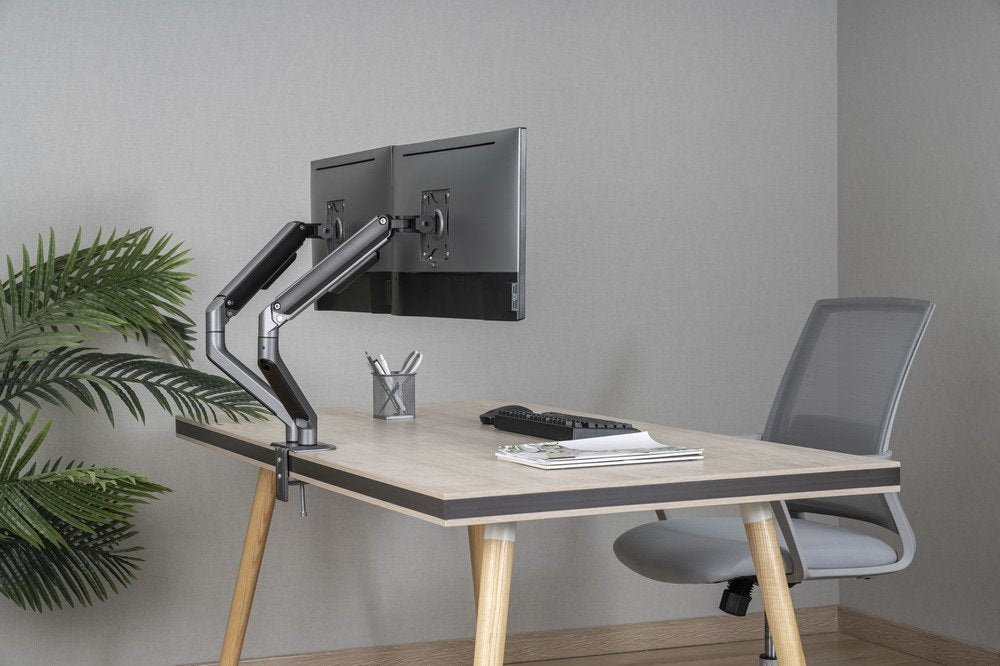 EAN 8716309127714 - Gembird MA-DA2-05 soporte para monitor 81,3 cm (32") Escritorio Gris imagen 8