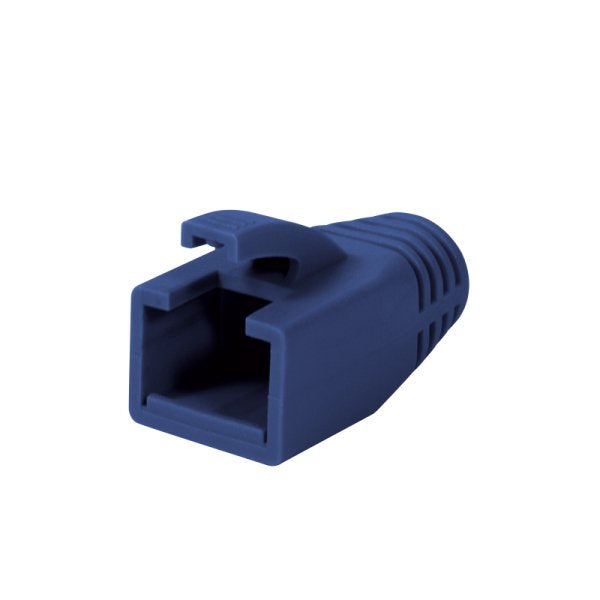 Logilink Conector Rj45 Protector Contra Tirones, 8,0 Mm (50 Uds.) Mp0035b Azul