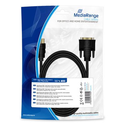 Cable Hdmi Mediarange Hdmi -> Dvi 2.0m Negro