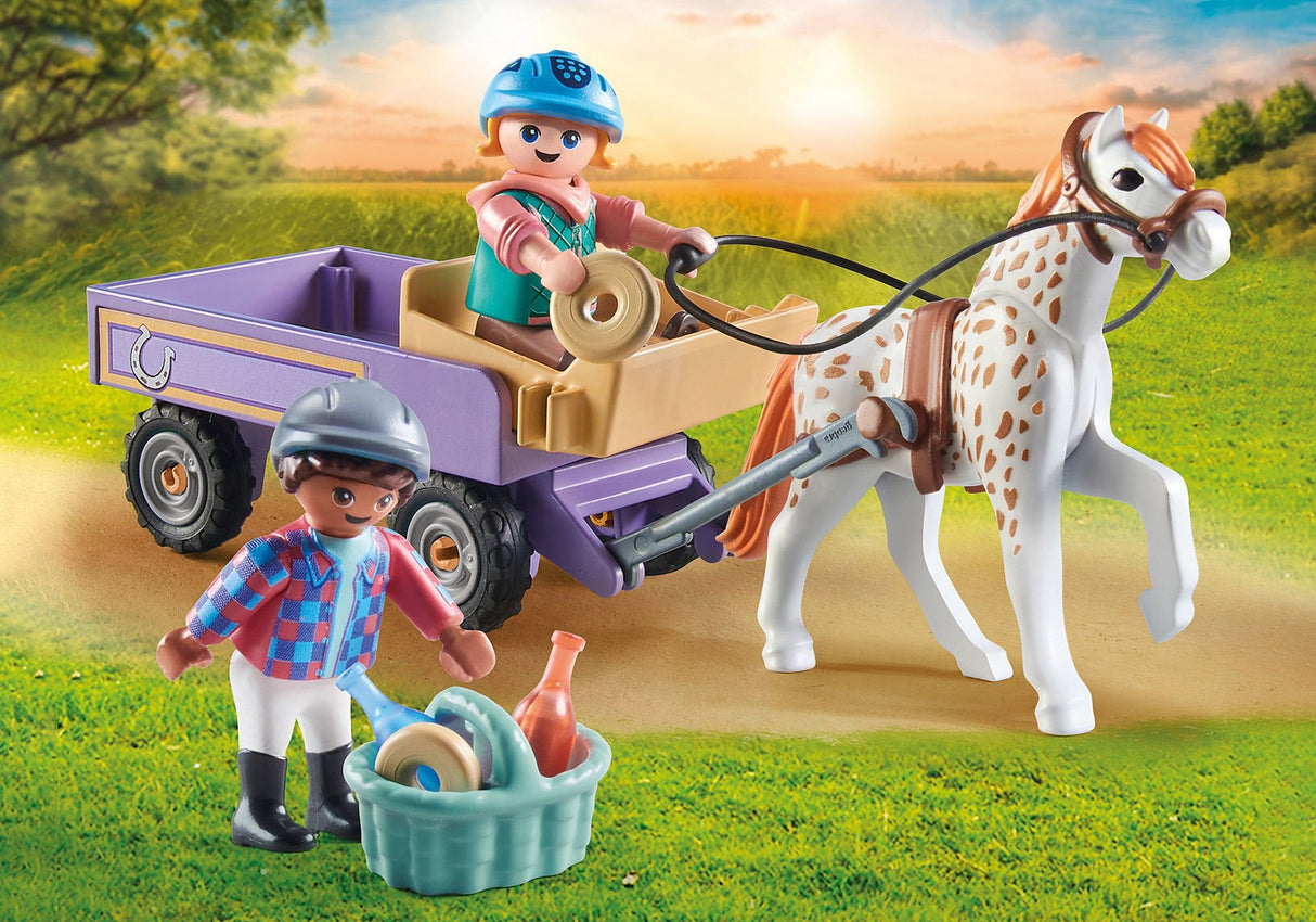 Playmobil 71496 Caballos De La Cascada Cochecito De Pony