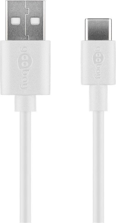 Goobay Cargador Pared Dual Con Cable Usb-C 2,4 A, 44987