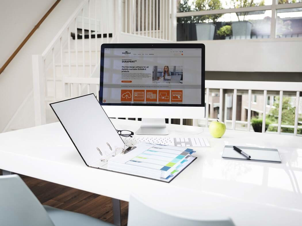 Durable 679427 Lengüeta De Índice Separador En Blanco Con Pestaña Polipropileno (Pp) Multicolor