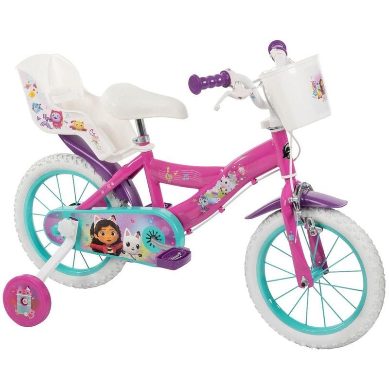 Bicicleta Huffy Gabby'S Dollhouse Infantil De 14 Pulgadas Con Ruedas Estabilizadoras 24905w