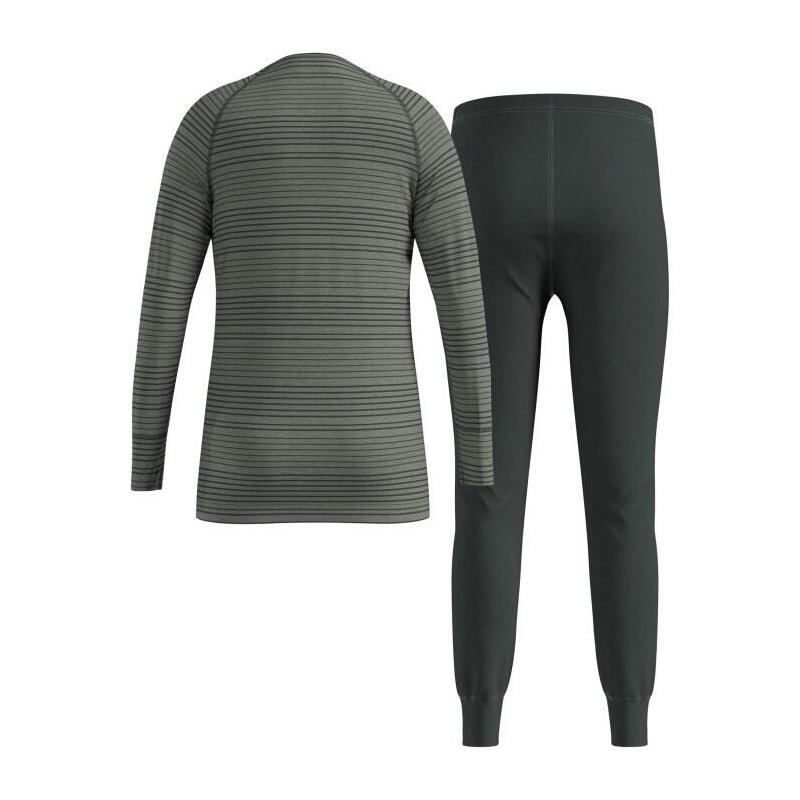 Bielizna Termoaktywna - Zestaw Odlo Set Long Active Warm Set Roz. 152cm Szara
