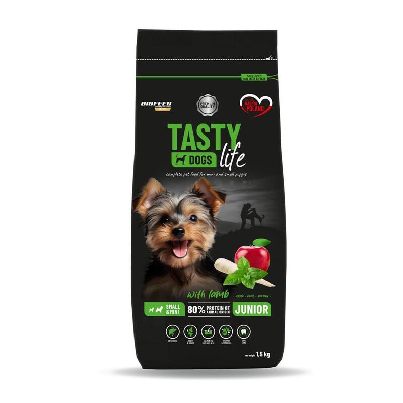 Biofeed Tasty Life Junior Small Lamb - Dry Dog ??Food - 1 5kg
