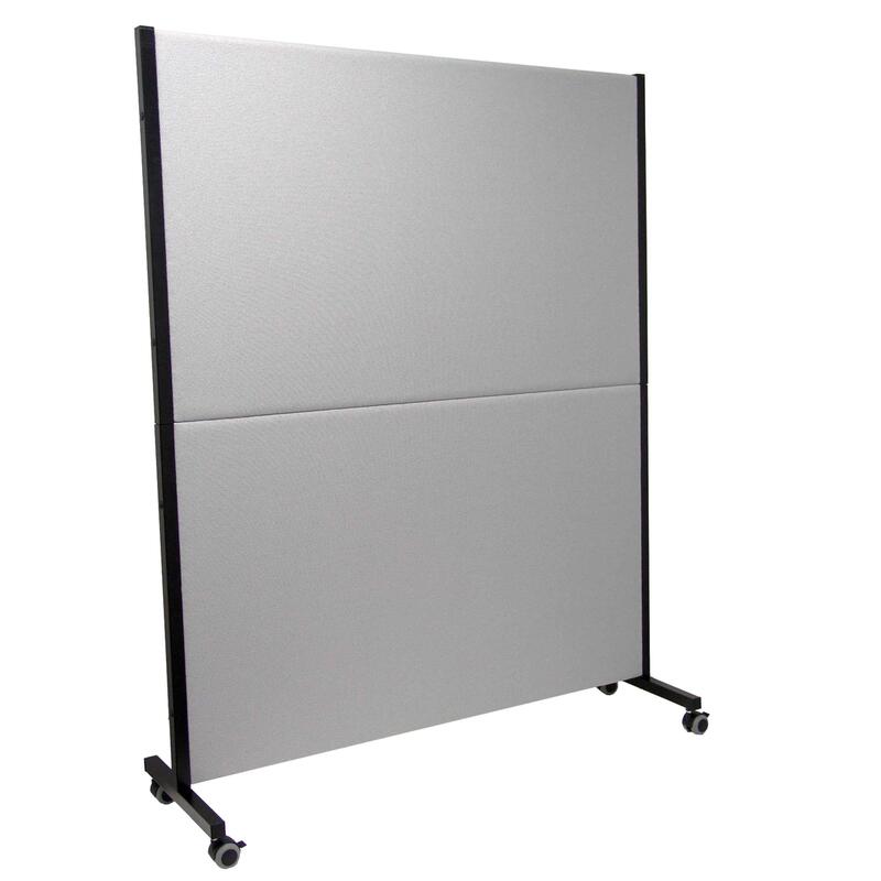 Biombo Valdeganga Bali Gris Con Ruedas Con Freno