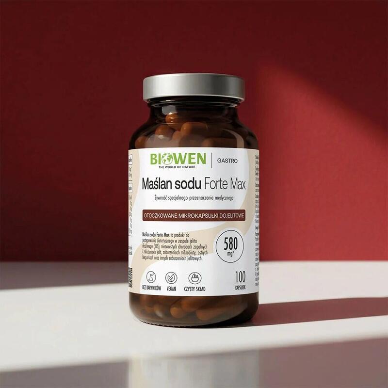 Biowen Butirato De Sodio 580 Mg Complemento Alimenticio Para Personas 100 Cápsulas