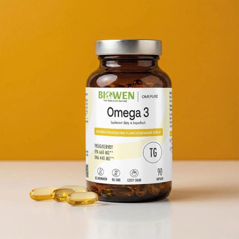 Biowen Omega 3 Forte 660 Mg Epa, 440 Mg Dha Complemento Alimenticio Para Personas 90 Cápsulas