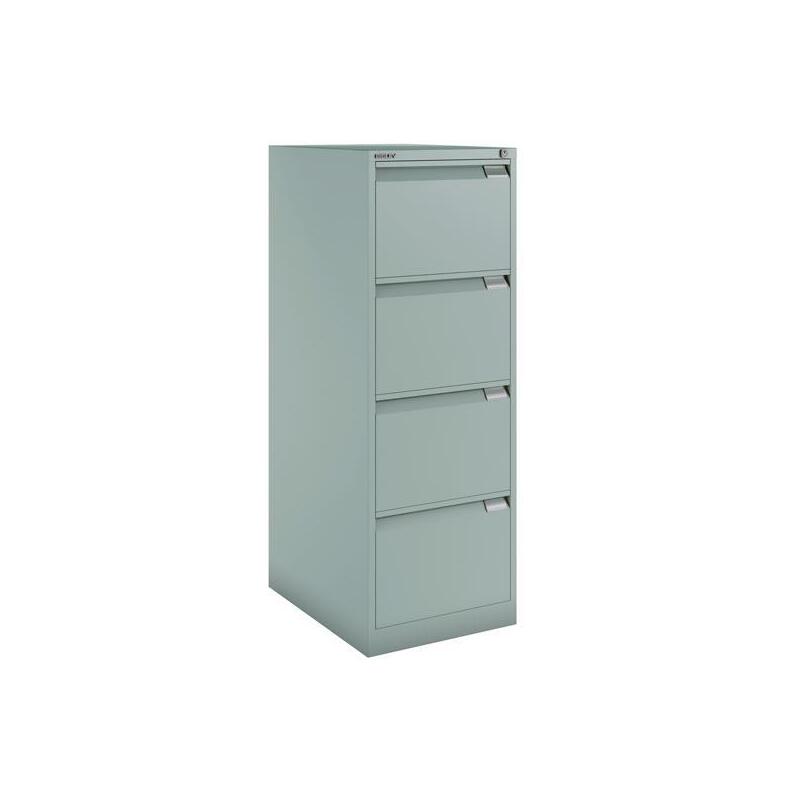 Bisley Archivador Metálico Bs1643 Premium 4 Cajones Folio Carpetas Colgantes Multiformato Fondo 62cm Gris